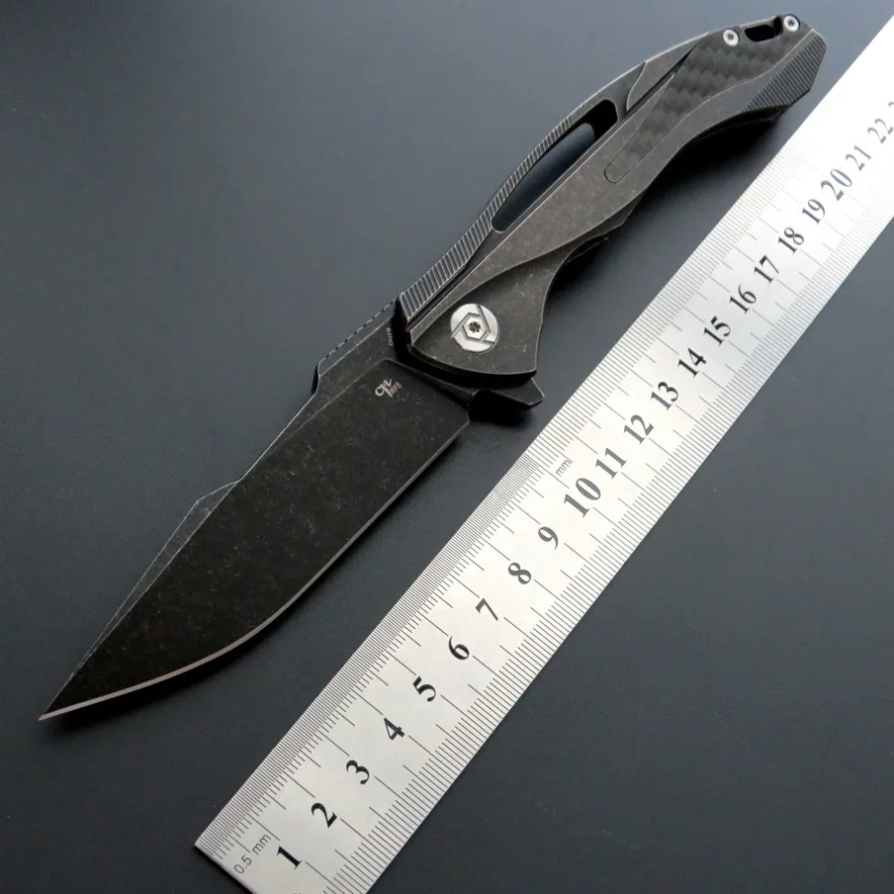 CH CH3519 59 60HRC S35VN лезвие TC4 ручка из титанового сплава Складной нож Открытый