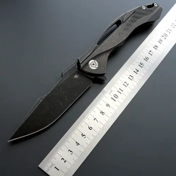 

CH CH3519 59-60HRC S35VN blade TC4 titanium alloy handle folding knife outdoor tactical survival camping tool EDC pocket knife