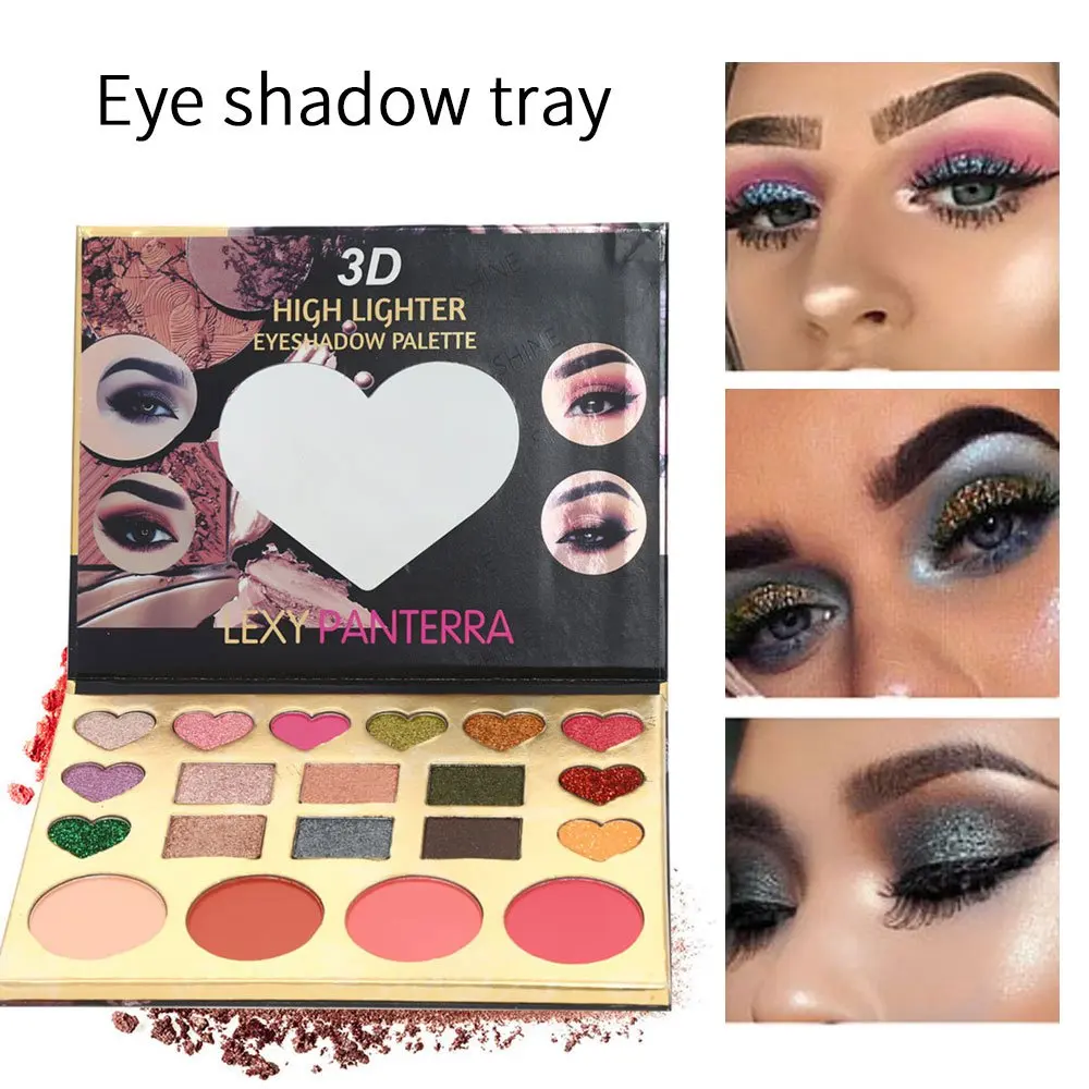 

Love Diamond Eyeshadow Palette Beauty Glazed Makeup Pigment Waterproof Powder Glitter Eyeshadow Palette Cosmetic For Woman Gift