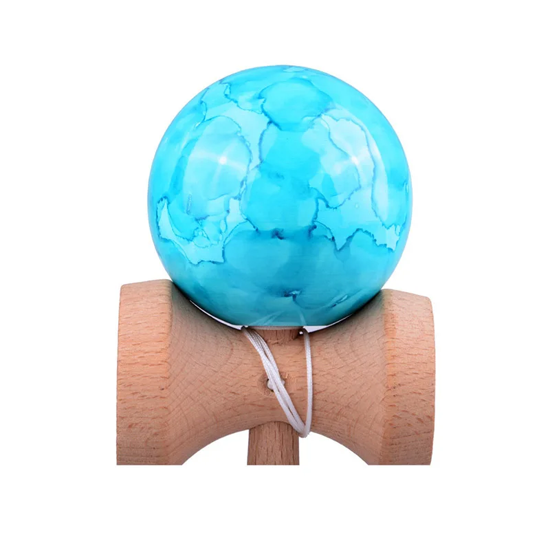 6 см мрамор цвет деревянный Kendama шары умелые жонглирование шары профессиональные игрушки игры на открытом воздухе для детей и взрослых