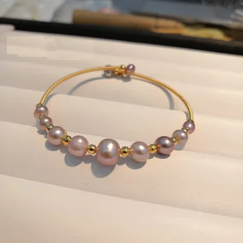 

Natural Fresh Water Baroque Pearl Bracelets For Women Wedding Bracelets & Bangle Fine Jewelry Bracelet
