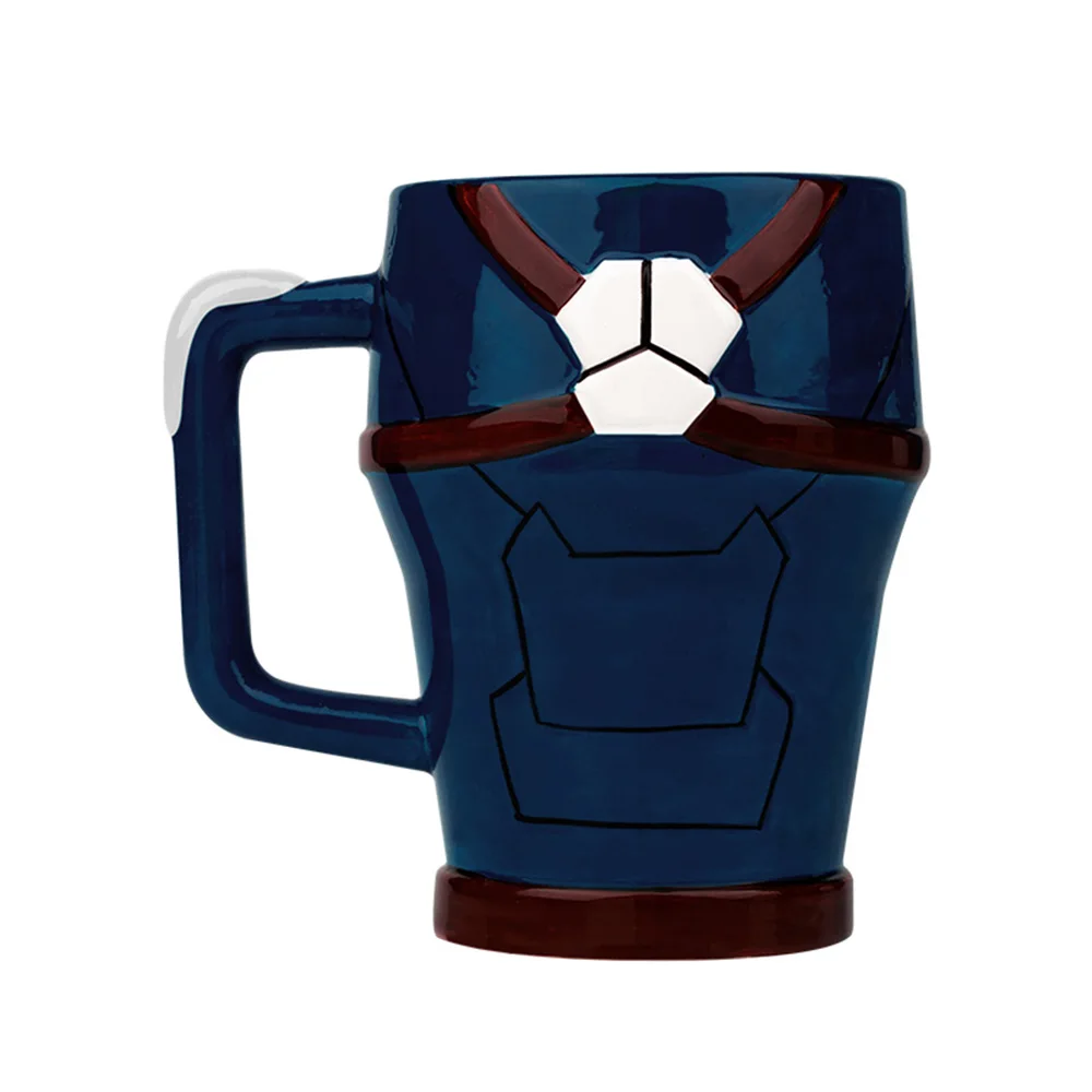 1 шт., керамическая кружка с изображением Капитана Америки, чашка с молоком супергероев, коллекция кружек, многоцветная кружка для любителей мультфильма, кружка с изображением Мстителей