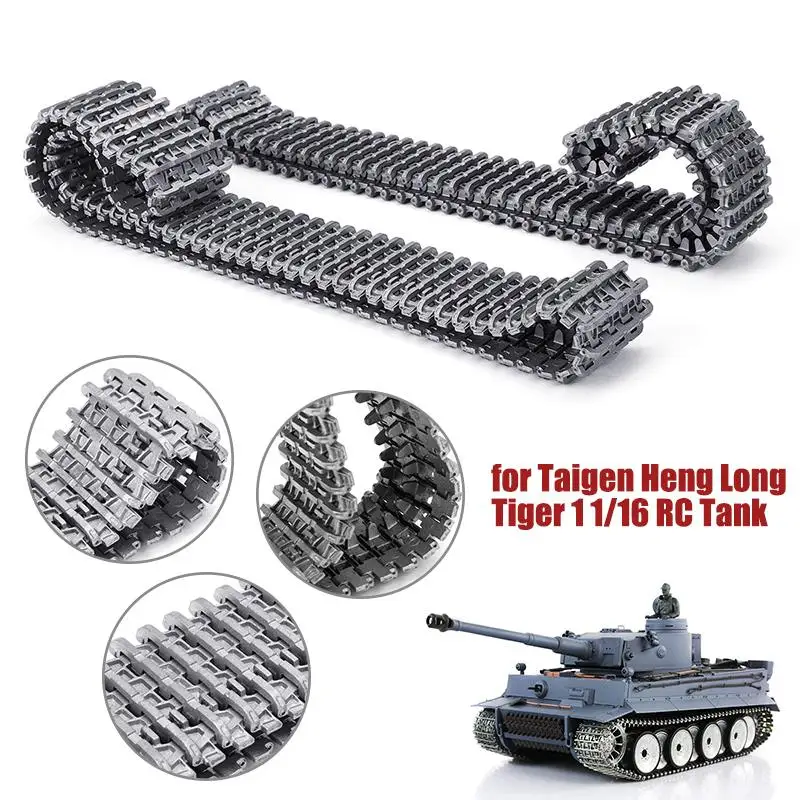 2 шт. металлические гусеницы гусеничная цепь для Heng Long Taigen Tiger 1 1:16 масштаб DIY rc Танк Немецкий тигр запасной