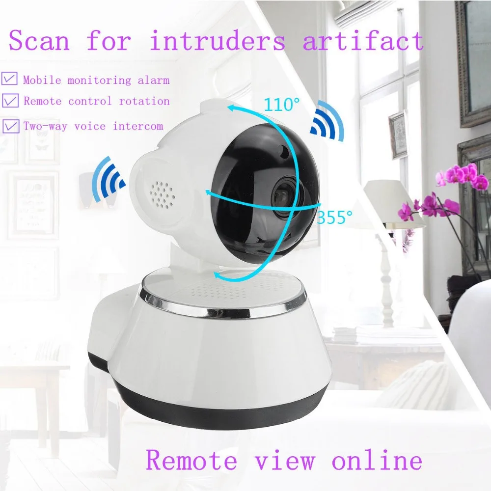 Video Surveillance Camera Wifi IP Camera HD 720P Security cameras Wireless Network Videcam Night Vision Wide Angle