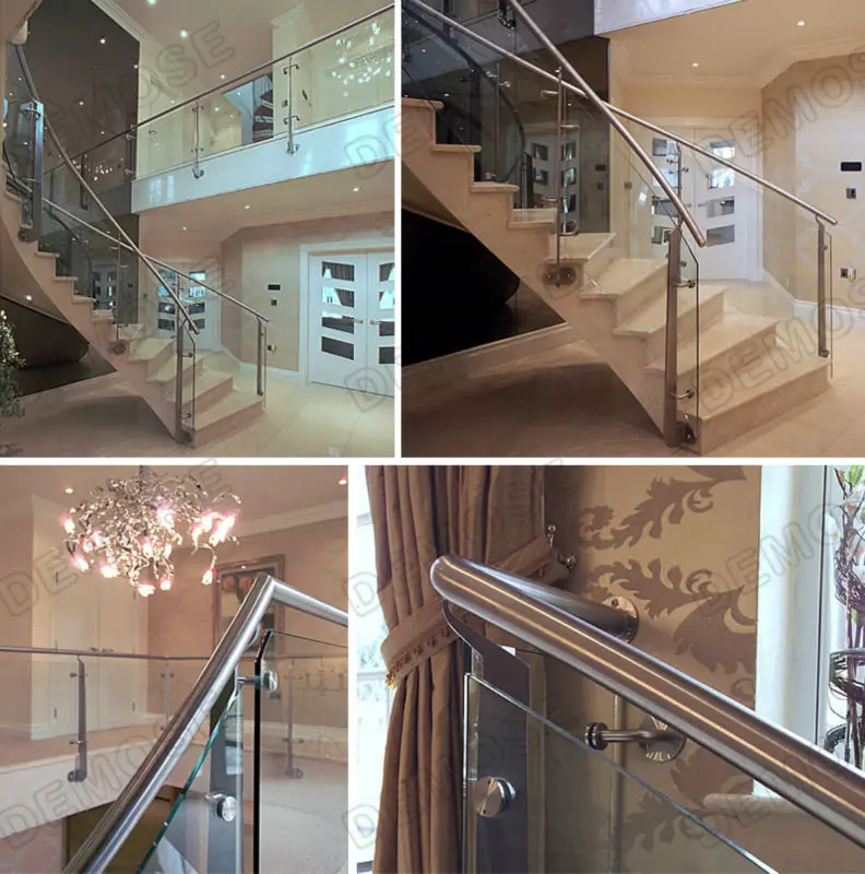 glass railing/indoor glass stair railings