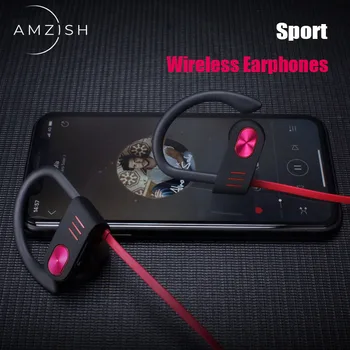 

amzish Waterproof Bluetooth Earphones Wireless Headphones Stereo Headset HiFi Earbuds Sport Earphone For Xiaomi Samsung iPhone