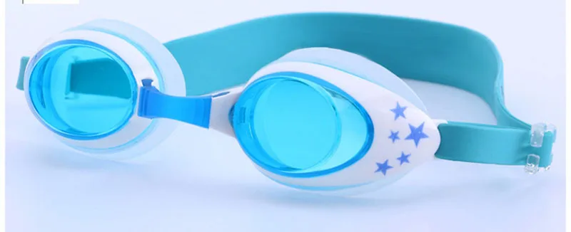 Sky blue 3 шт./лот детская Одежда заплыва Очки HD анти-туман УФ Водонепроницаемый Профессиональный Регулируемый мягкий обычный силиконовый яркий Цвет очки - Цвет: Sky blue