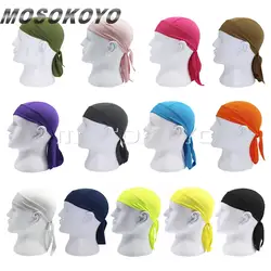 13 Цветов Quik Dry Спорт на открытом воздухе бандана для верховой езды платок Велоспорт Пиратская шляпа повязка капюшон платок черный