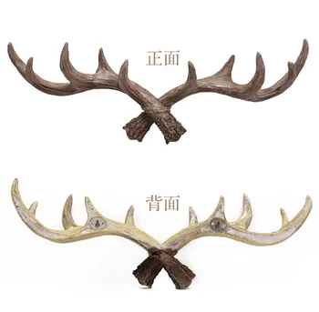 

Antlers Clothes hook Vintage creative antlers hanging hook entrance wall decoration hanging hook wall individuality Ornaments
