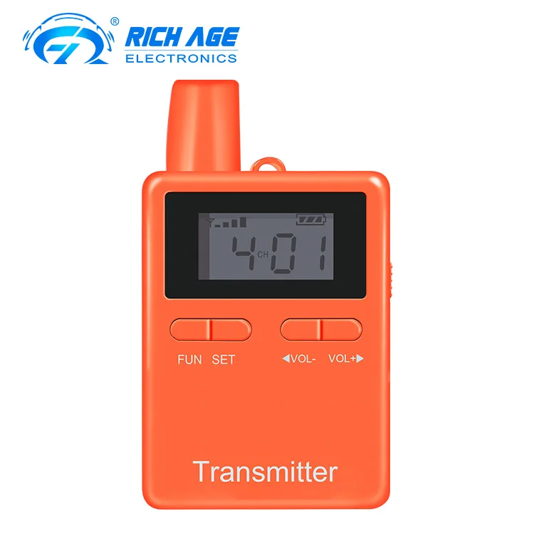 

RichiTek Audio System Tour Guide 1 Transmitters+5 Receivers +6 Individual Chargers For Museum Or Church