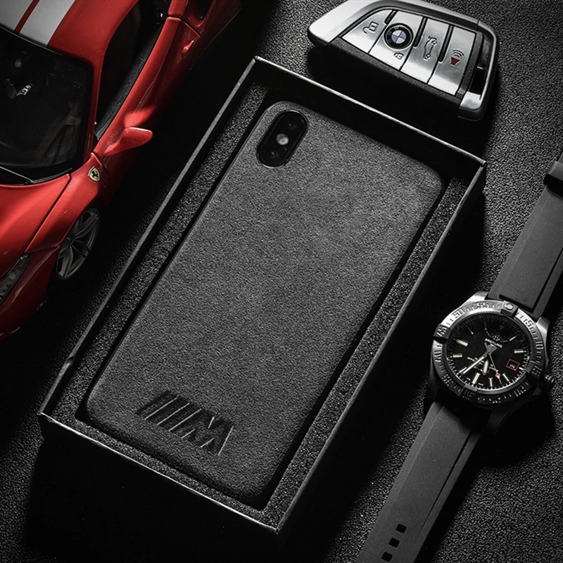 

Hot Motorsport Gran Turismo GTR Turn fur cover case for iphone 6 plus 7 8 8plus X XR XS Max AMG Luxury car Plush leather coque
