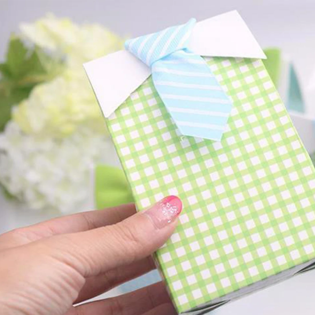 Большая распродажа, 20 шт., голубой и зеленый галстук-бабочка для маленького человечка, подарок на день рождения для мальчика, подарок для ребенка, сумка для конфет, подарки на свадьбу, Подарочная коробка для конфет