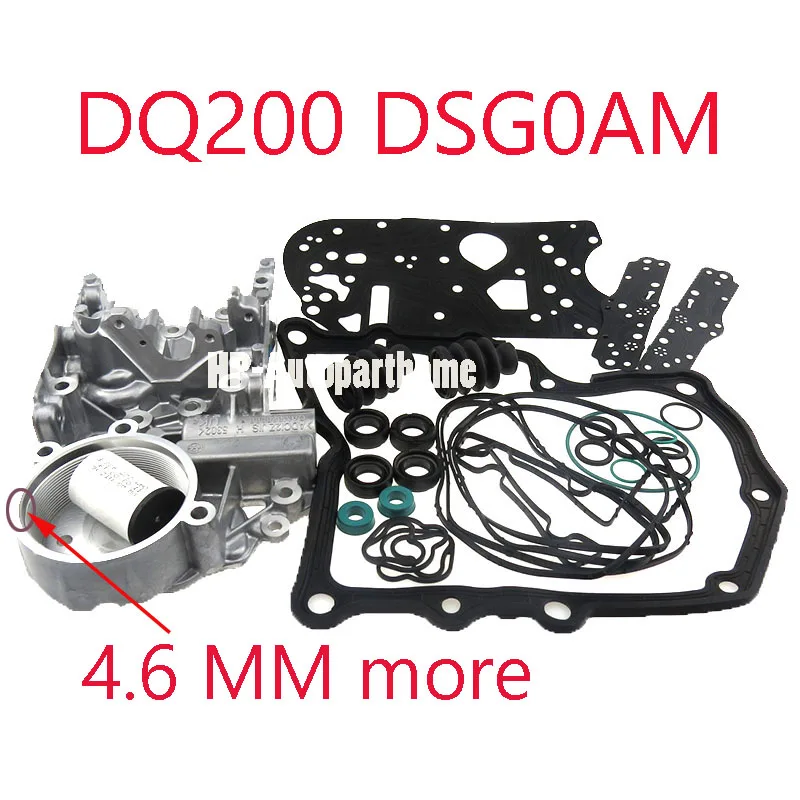

DSG DQ200 0AM Accumulate Housing + Gearbox Overhaul Gasket Filter Rubber Ring Dirt-proof Cover Kit For Audi Skoda 0AM325066AC