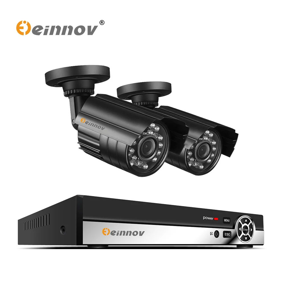 

Einnov 2Ch Video Surveillance Kit 2MP AHD CCTV Kit DVR Home Outdoor Security Camera System Set Waterfroof P2P 1080P APP Remote
