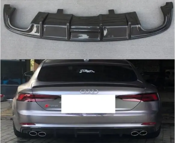 Спойлер заднего бампера для автомобиля из углеродного волокна диффузор Audi A5 S5 2017