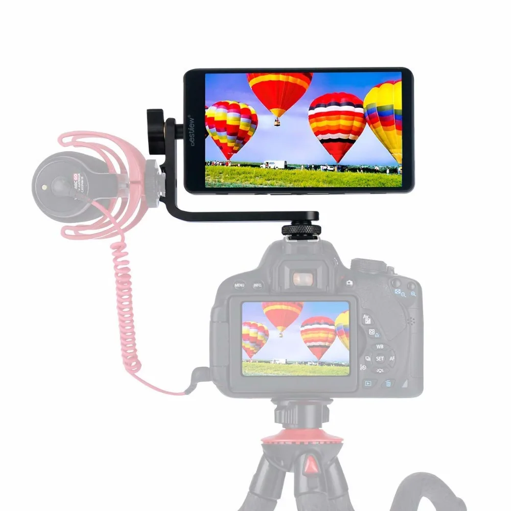 

Bestview S5 5.5 inch 4K Field Monitor with Swivel Arm Holder for Canon DSLR Camera ZHIYUN Crane 2/DJI RONIN S Stabilizer