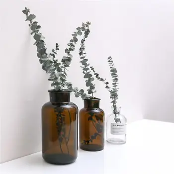 

Artificial Plants Bouquet Green Fake Plants Plastic Real Touch Leaf Artificial Leaves Wedding Party Decoration Home Room Decor