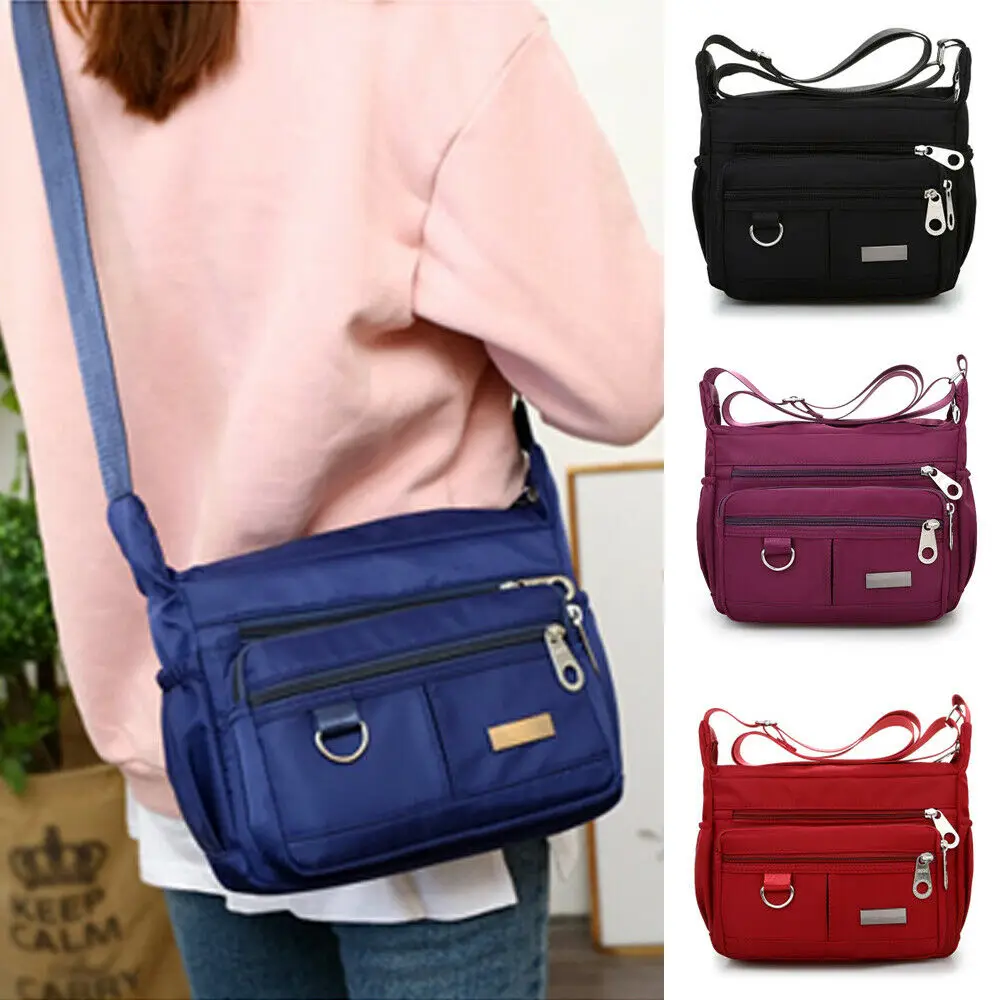 Women Messenger Bag Nylon Waterproof Crossbody Shoulder Casual