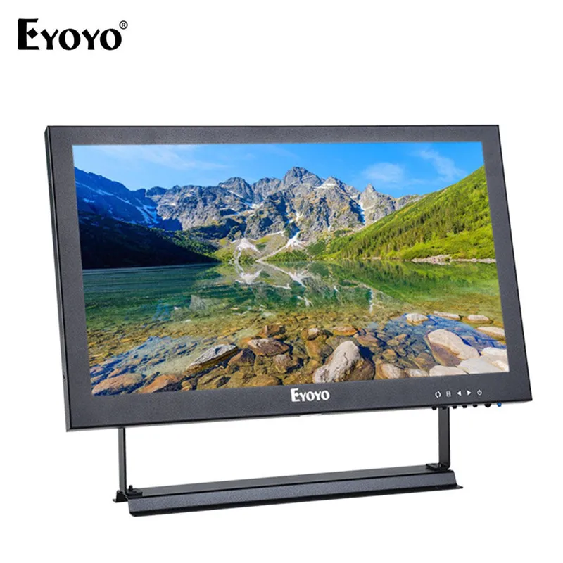 

EYOYOEM13A 13 inch 1920x1080 IPS Monitor Screen Video Audio With Remote for HDMI/VGA/AV/Video/Audio Input