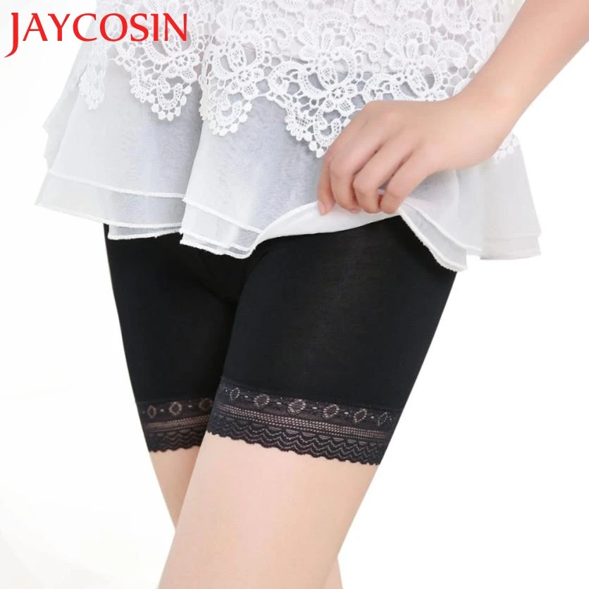 

2018 Newly High Quality Fashion Women Lace Tiered Skirts Short Skirt Under Safety Pants Underwear shorts Freeshipping 30pNo15