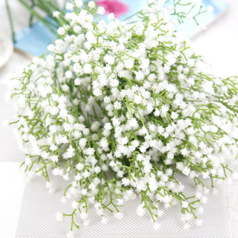 Искусственные цветы Гипсофилы свадебные декоративные пластиковые детские