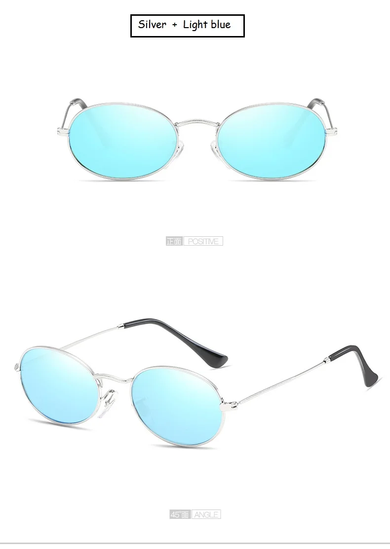 ladies sunglasses Small Oval Mirror Sunglasses For Women Luxury 2022  Men Brand Designer Eyewear Shades Ladies Alloy Sun Glasses UV400 Eyeglasses best sunglasses for women