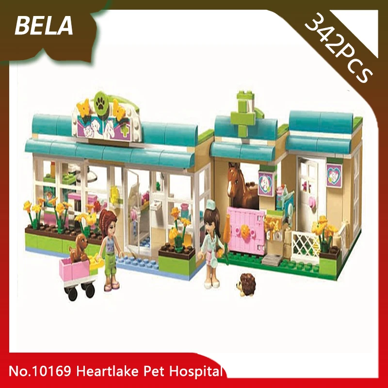 

Doinbby Store Bela 10169 342Pcs Friends Series Heartlake Pet Hospital Model Building Blocks Set Bricks Compatible with Legoings