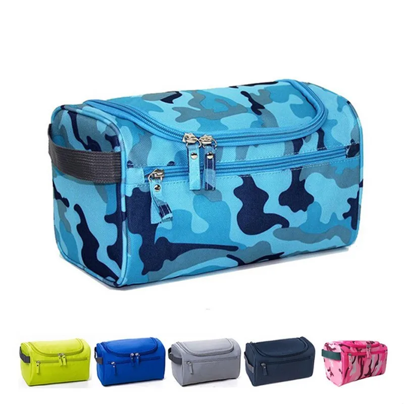 Fashion Waterproof Nylon Men Hanging Makeup Bag Travel Organizer Cosmetic Bag For Women Large Necessaries Toiletry