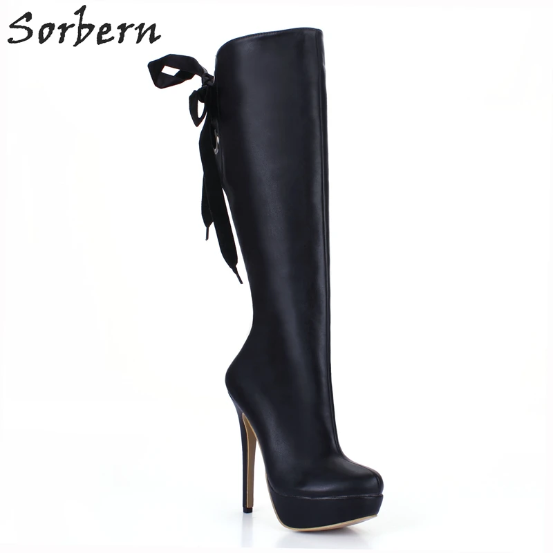 

Sorbern Black Boot Shoes For Women Boots Shoes Womens 2018 Female Botine Women'S Winter Shoes Custom Colors Platform Boots