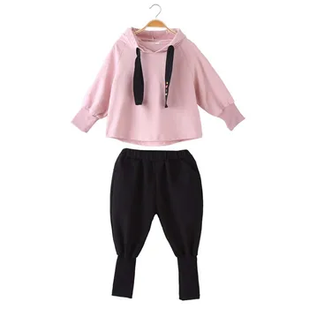 

Girls Clothing Set 2019 Autumn Floral Clothes Set For Girl Children Sport Suit Kids tracksuit Teenage 10 12 Years
