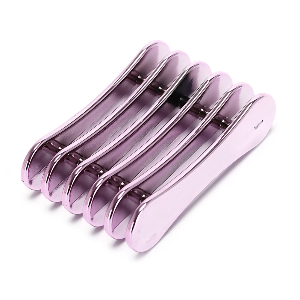 5 решетчатых держателей для дизайна ногтей, подставка-держатель для ногтей, салонная стойка для кистей, аксессуары, кристальная ручка для хранения, Маникюрный Инструмент, 7,2x4,9x2 см - Цвет: purple