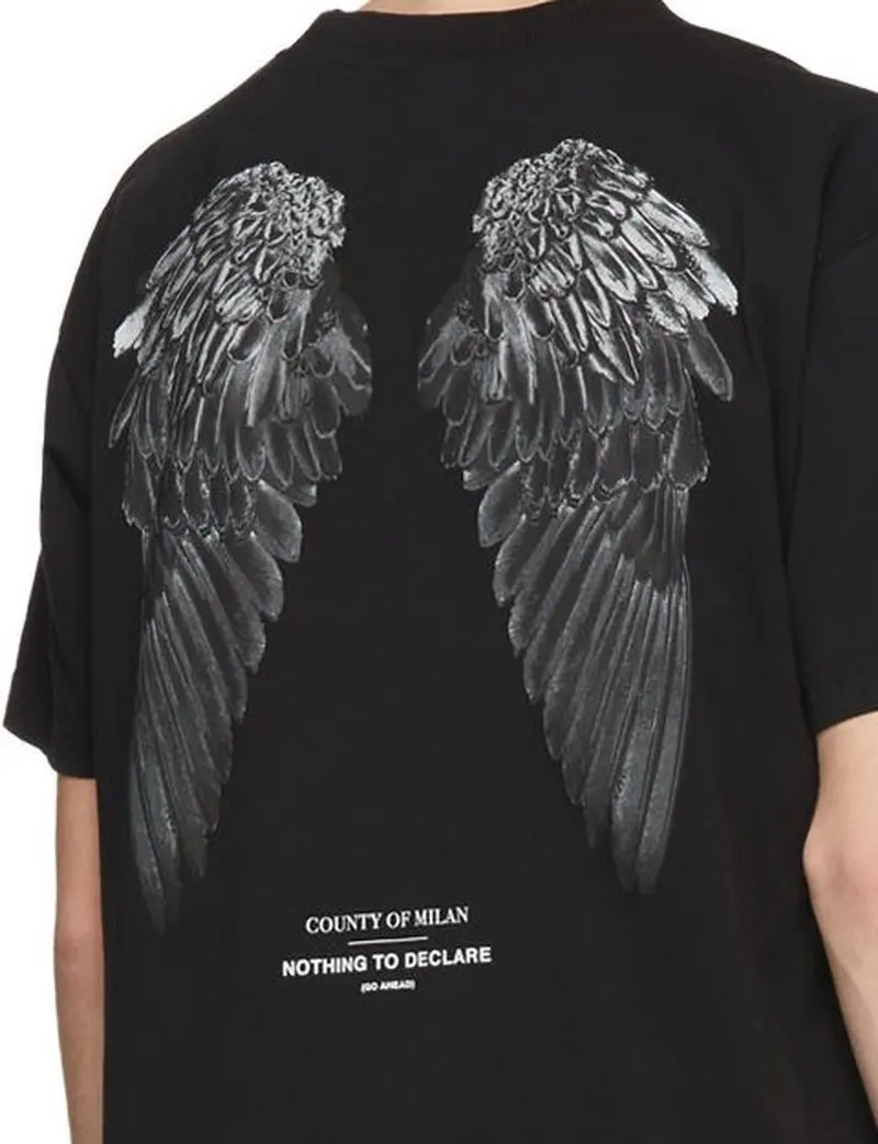 19SS Marcelo Burlon T Shirt Back Wings real tags Hip Hop MB T-shirt men Streetwear justin bieber Marcelo Burlon Top Tees