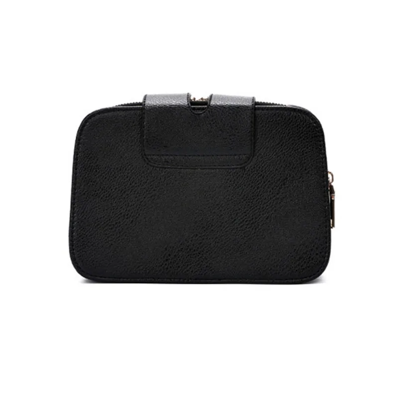 Женская сумка мессенджер с тремя карманами и защитой от кражи|mini crossbody|leather shoulder
