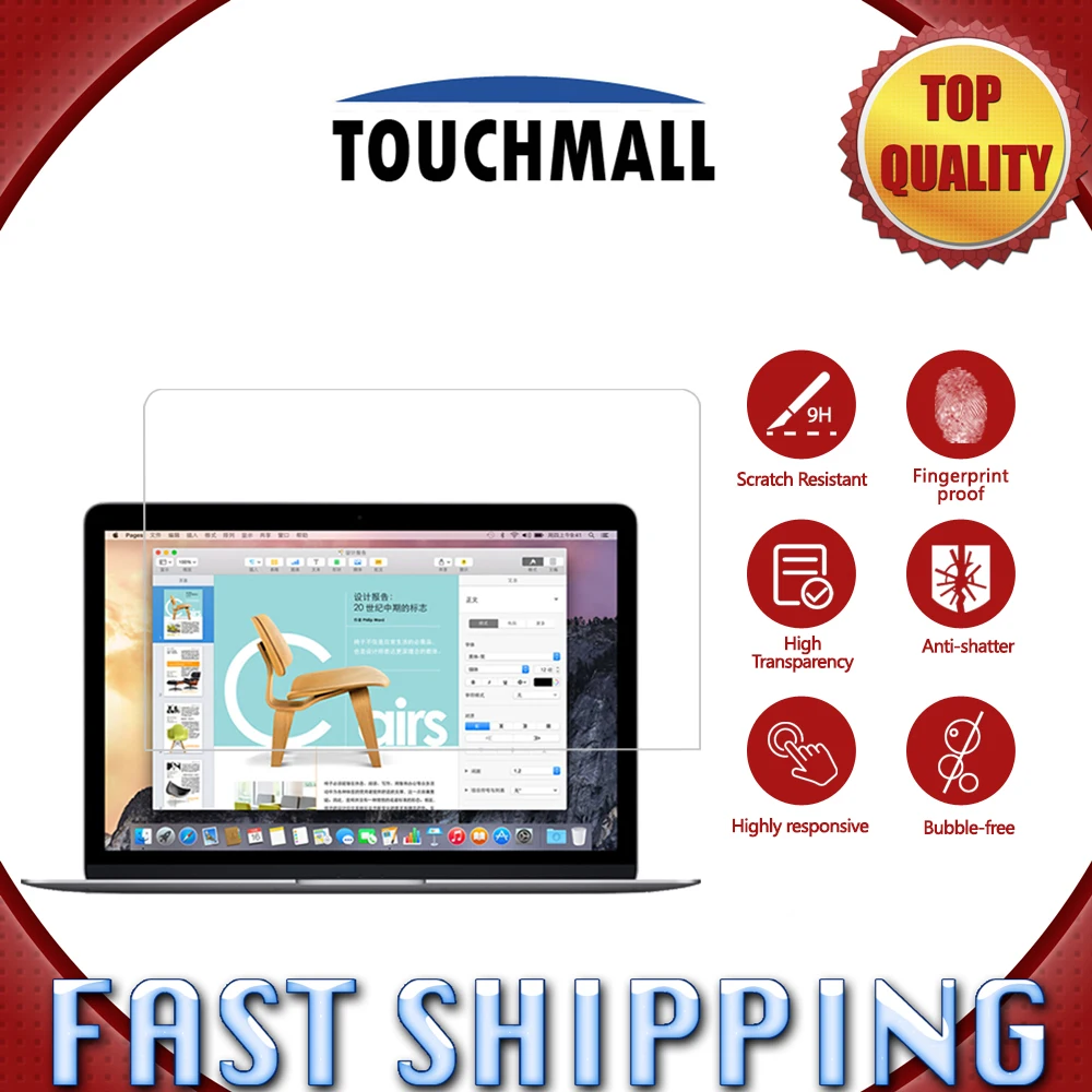Tempered Glass For MacBook Pro A1534 Screen Protector Protective Film