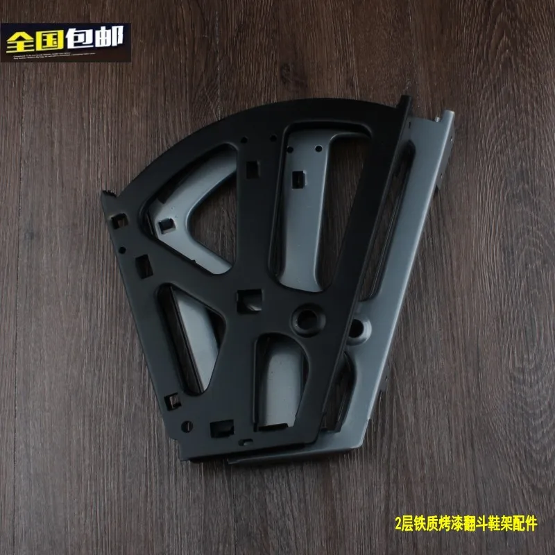 

2 layer hidden Metal shoes rack movable metal frame