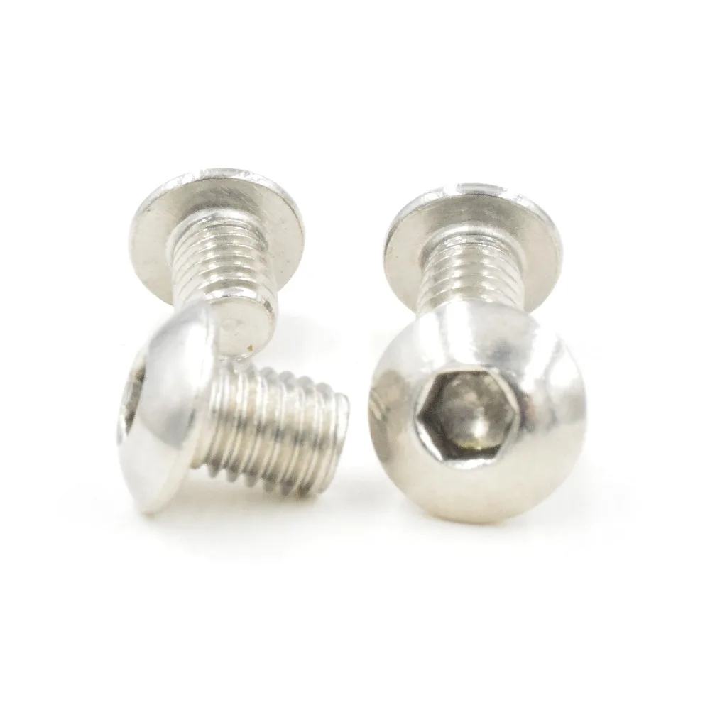 

M8 Bolt Button Head Socket Screw Bolt 304 Stainless Steel M8*(10/12/16/20/25/30/35/40) mm 10pcs