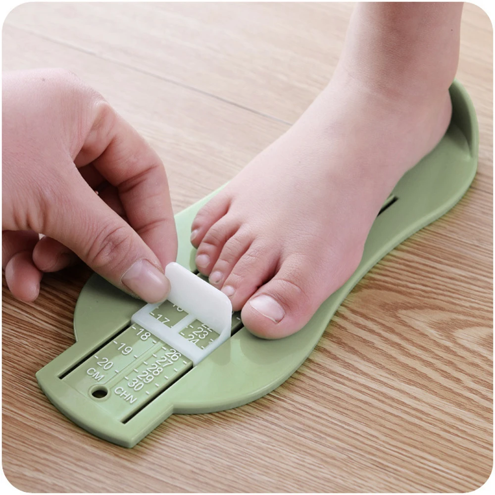 3 color Baby Foot Ruler Kids Foot Length Measuring Gauge Device Child Shoe Calculator Toddler Infant Shoes Fittings Gauge Tool