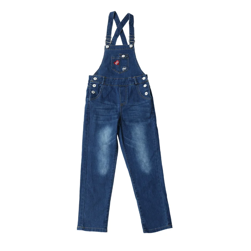 

2019 New Spring Autumn Kids Baby Girls Lovely Jeans Overalls Teenagers Denim Jeans Pants Infant Denim Girls Overalls Jumpsuit