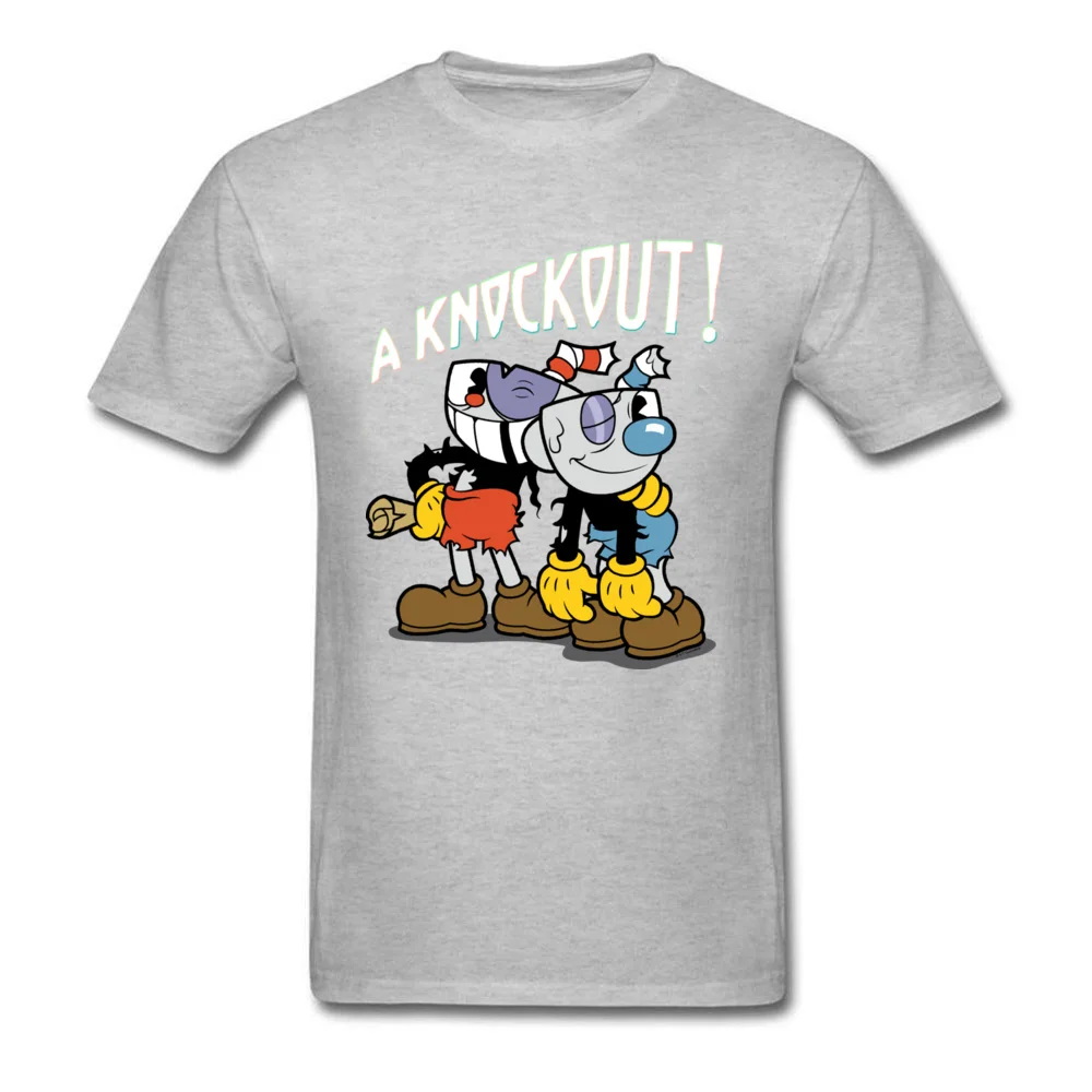 Knockout VALENTINE DAY Cotton O-Neck T Shirt Short Sleeve Family Tops Tees Coupons Printed Tshirts Drop Shipping Knockout grey
