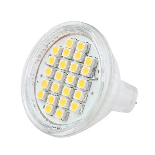 MR11 24 3528 SMD светодиодный светильник лампы для Прожектора Теплый белый DC 12V | Лампы и