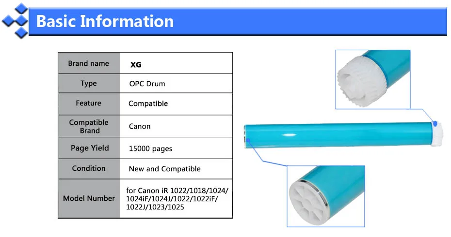 1X IR1018 Жако совместимый фотобарабан сменный для canon IR 1018 1023 1024 1025 IR1022 IR1022if IR1023 IR1024if NPG-32 копировальной машины