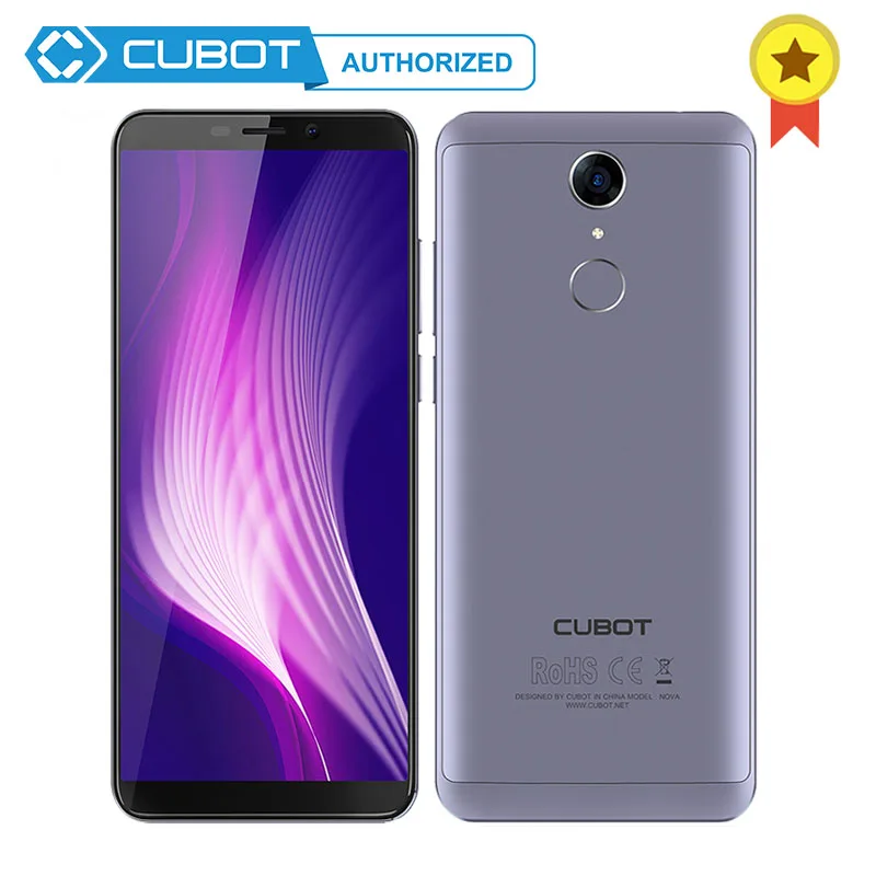 Cubot Nova MT6739 Andriod 8,1 3 ГБ ОЗУ 16 Гб ПЗУ 18:9 экран 5,5 дюйма мобильный телефон 4G 2800 мАч двойной 4G сетевой отпечаток пальца телефон