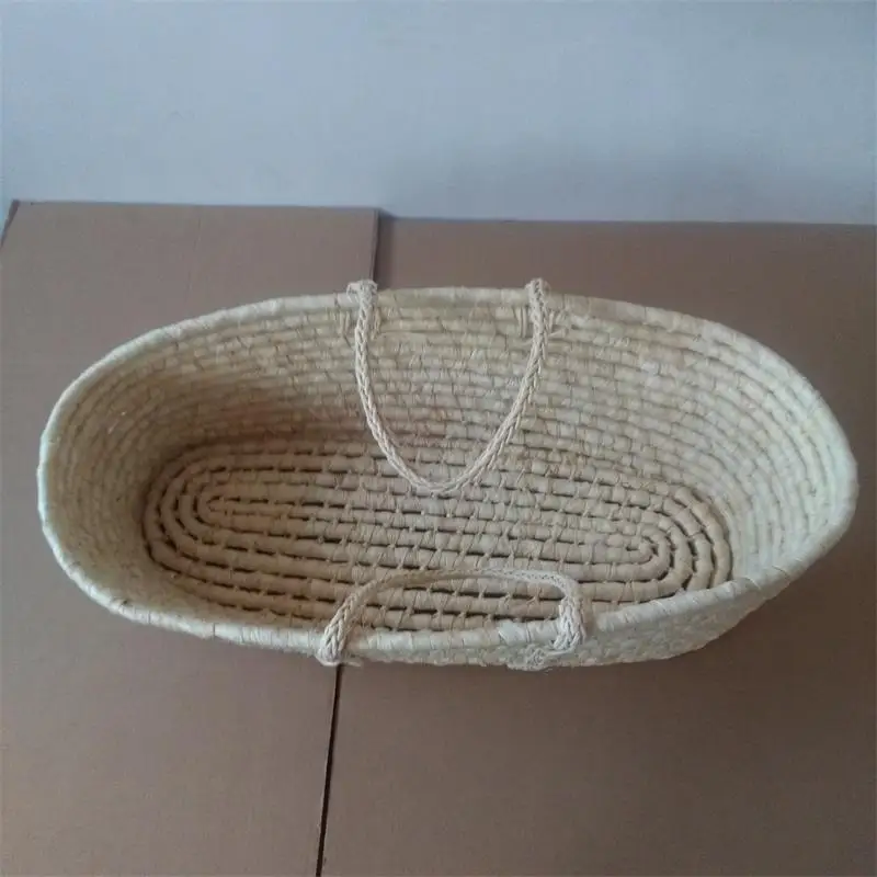 Corn woven baby crib bed basket baby sleeping basket bed newborn Baby Crib Protector For Newborns Baby Room Decoration