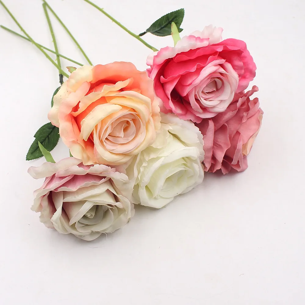 1 шт. Роза 10 см искусственный цветок для свадебного украшения|roses artificial flowers|artificial