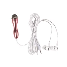 Мини проводной микрофон конденсаторный 3,5 мм гарнитура для студий с живым звуком для Iphone Android Ручной Wird Mikrofon