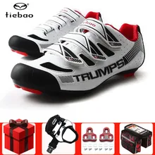 Tiebao велосипедная обувь дорожный набор с педалью Триатлон Профессиональный велосипед для мужчин дышащие уличные спортивные кроссовки Zapatillas