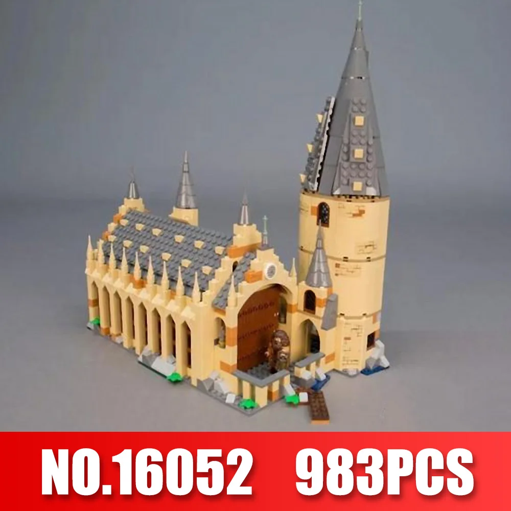

Lepin 16052 Harry Movie Potter The 75954 Hogwarts Great Wall Set Building Blocks Harry New Potter Toys Kids Toys Christmas Gifts