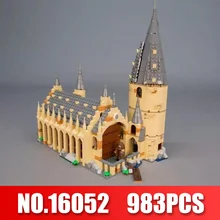 Lepin 16052 Hogwarts Harry Potter Filme O Legoingly Grande Muralha Conjunto Modelo de Casa de Blocos de Construção Crianças Brinquedos dos Presentes Do Natal