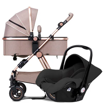 

Aluminium frame baby stroller EU standard high landscape baby car 2 in 1 baby strollers brand baby carriage