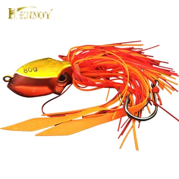 

Hennoy New Lead Jig 80g Lures Deep Sea Boat Fishing Lead Jig Hook Lures Octopus Head Jigs Fishing Accessories Equipment